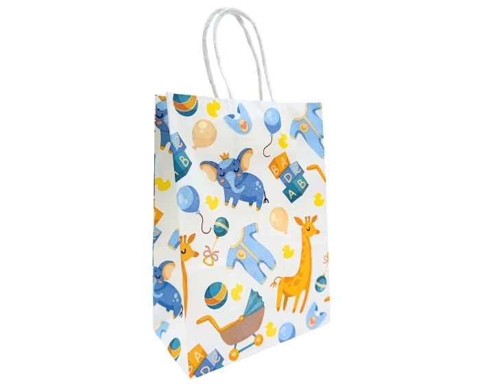 Cadeautasjes Baby Jongen - Blauw - 6 stuks afbeelding