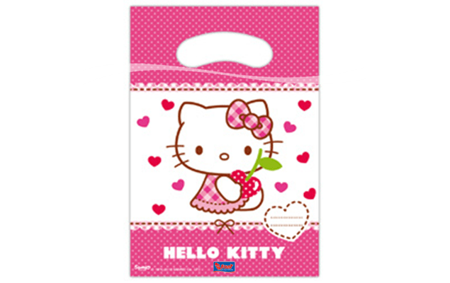 Uitdeelzakjes Hello Kitty (6st) afbeelding