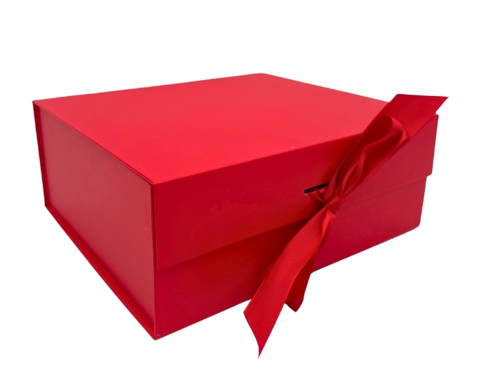 Luxe Cadeaudoos Groot Rood - 28,2x20,2x9,2cm afbeelding