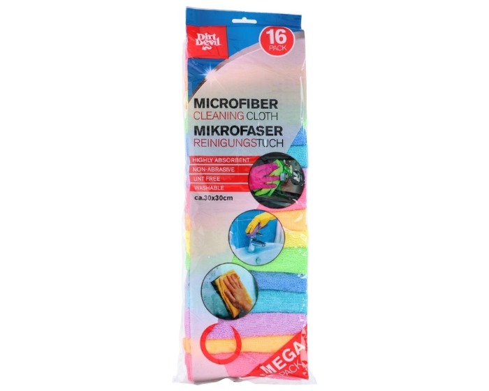 Microvezeldoek Dirt Devil - 30x30cm - 16 stuks afbeelding