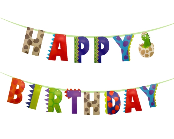 Slinger Happy Birthday Dinosaurus afbeelding