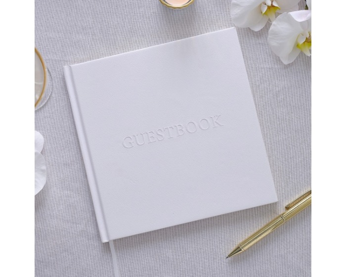Gastenboek Wit Modern Luxe Ginger Ray afbeelding