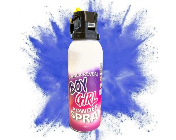 Gender Reveal Powder Spray - Blauw afbeelding