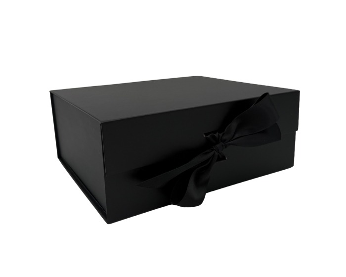 Luxe Cadeaudoos Klein Zwart - 20x18,2x8cm afbeelding