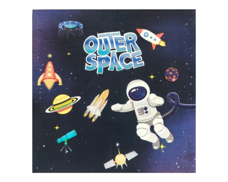Servetten Space - 33x33cm - 20 stuks afbeelding