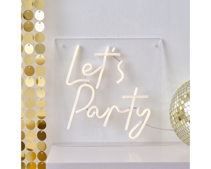 Led Lamp - Let's Party Ginger Ray afbeelding