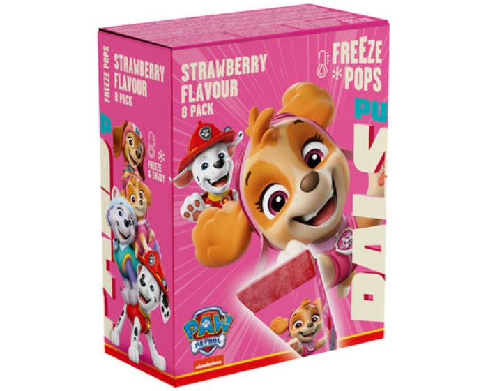 Freeze Pops Aardbei Paw Patrol 62ml (8st) afbeelding