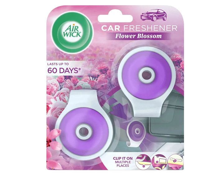 Airwick Auto Luchtverfrisser Clip Flower Blossom (2st) afbeelding