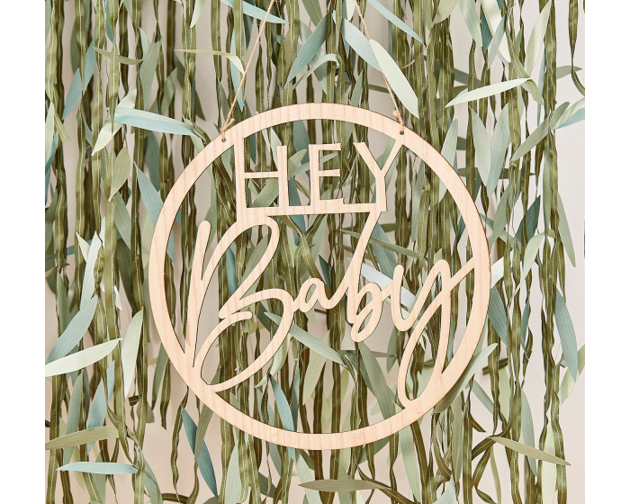 Houten Hanger Hey Baby Botanical Ginger Ray afbeelding