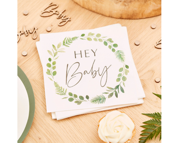 Servetten Hey Baby Botanical Ginger Ray (16st) afbeelding