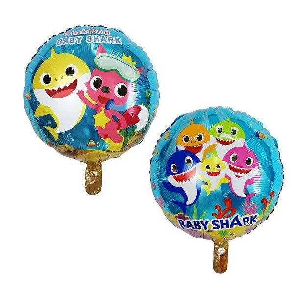 Folieballon Baby Shark (45cm) afbeelding