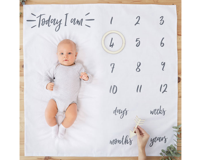 Baby Milestone Deken Ginger Ray afbeelding