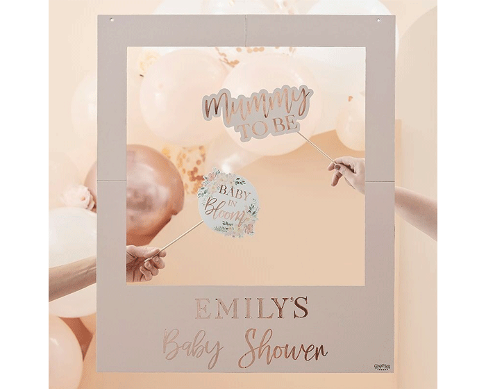 * Babyshower Fotoframe met stickers Ginger Ray afbeelding
