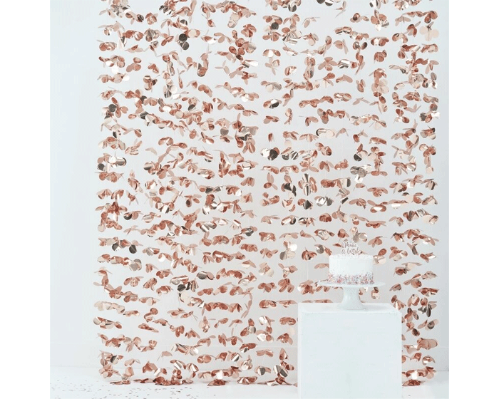 Backdrop Bloemen Roségoud Ginger Ray afbeelding