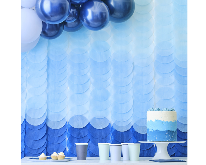 Backdrop Disc Blauw Ombre Ginger Ray afbeelding