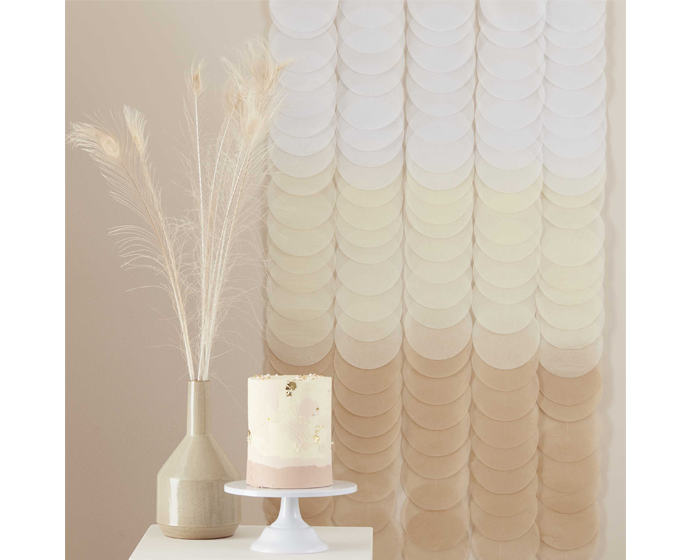 Backdrop Disc Brown Ombre Ginger Ray afbeelding
