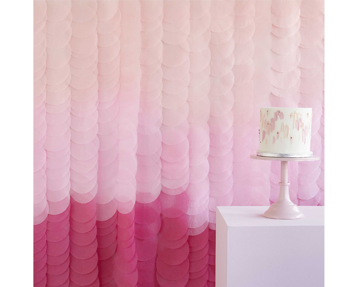 Backdrop Disc Roze Ombre Ginger Ray afbeelding