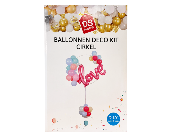 Ballonstandaard met cirkel afbeelding