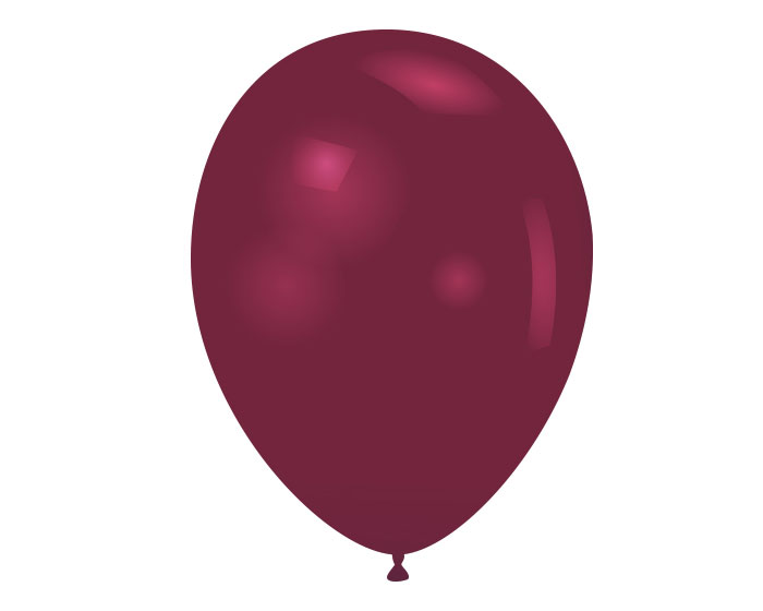 Metallic Ballonnen Bordeaux (10st) afbeelding