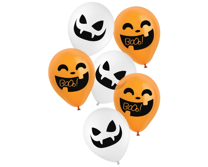 Ballonnen Halloween BoOo! 23cm (6st) afbeelding