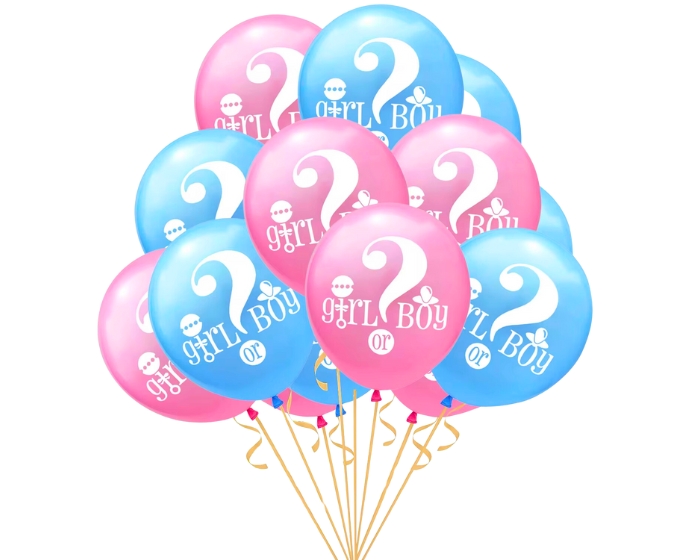 Ballonnen Gender Reveal Girl or Boy? (10st) afbeelding