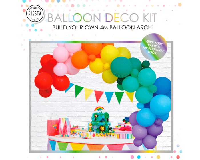 Ballonnenboog Set Regenboog (4m) afbeelding