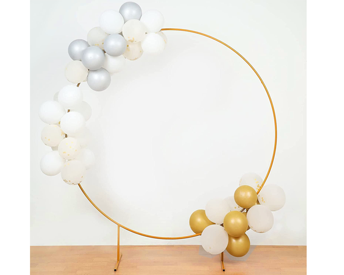 Metalen Backdrop Cirkel Frame Goud afbeelding