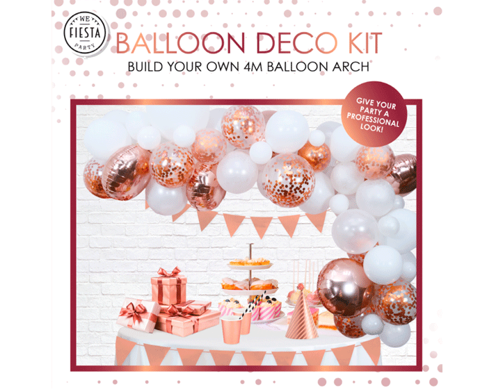 Ballonnenboog Set Roségoud (4m) afbeelding
