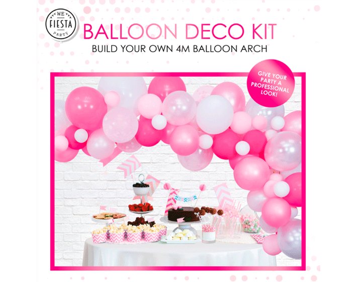Ballonnenboog Set Roze (4m) afbeelding