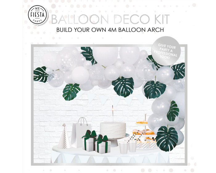 Ballonnenboog Set Wit (4m) afbeelding
