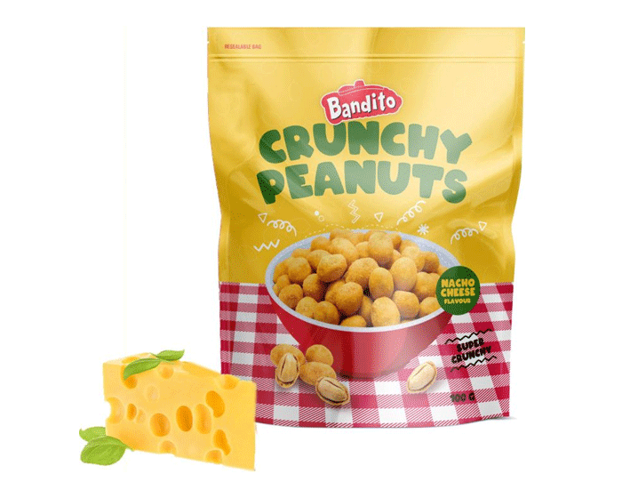 Bandito Crunchy Peanuts Nacho Cheese 100gr afbeelding