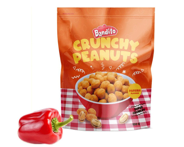Bandito Crunchy Peanuts Paprika 100gr afbeelding