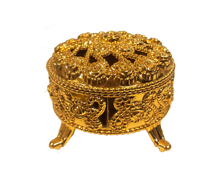 Mini Doosje Rond Brons (12st) afbeelding