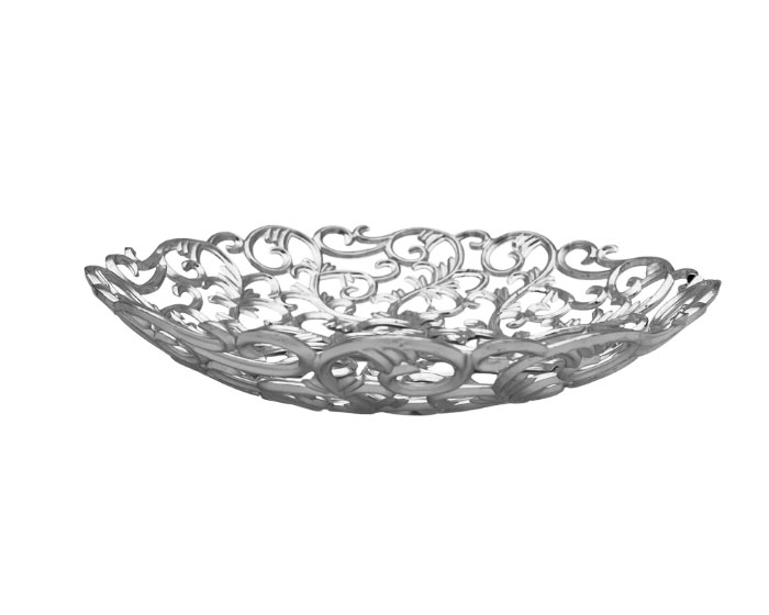 Barok Schaal Zilver (30cm) afbeelding