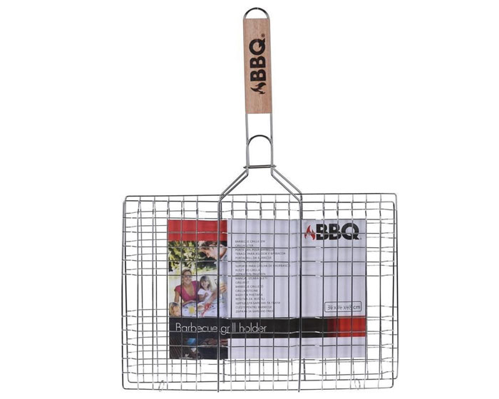 Bbq Grill Rek met houten handvat afbeelding