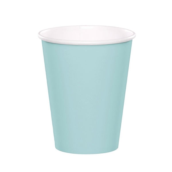 Kartonnen Bekers - Blauw - 20 stuks afbeelding