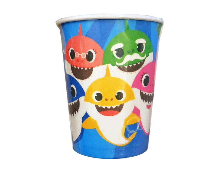 Bekers Baby Shark - 8 stuks afbeelding