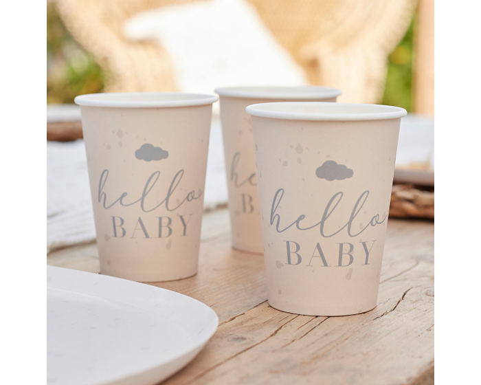 Bekers - Hello Baby - Ginger Ray - 8 stuks afbeelding