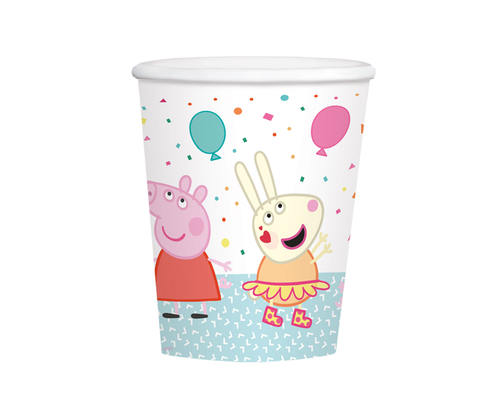 Bekers - Peppa Pig - Confetti - 8 stuks afbeelding