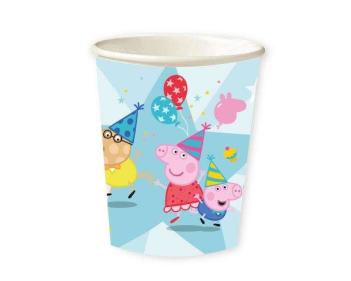 Bekers Peppa Pig - 250ml - 8 stuks afbeelding