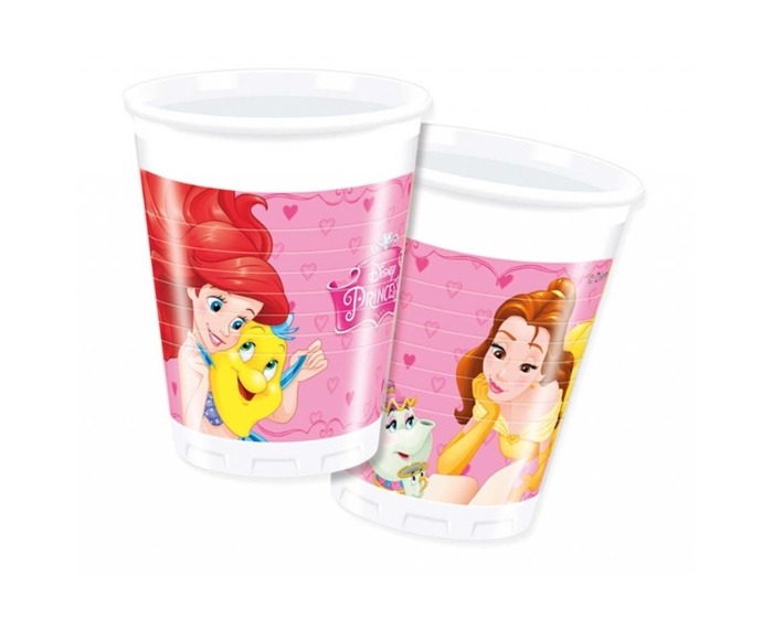 Plastic Bekers Disney Princess - 8 stuks afbeelding
