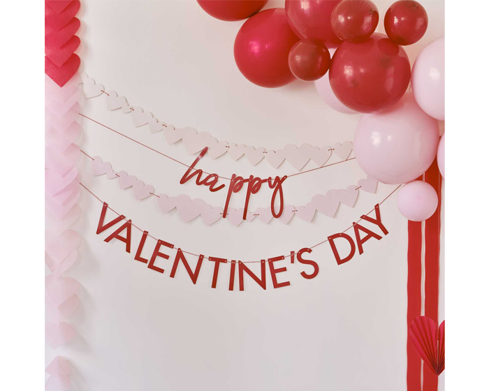 Slinger Happy Valentine's Day Red&Pink Ginger Ray afbeelding