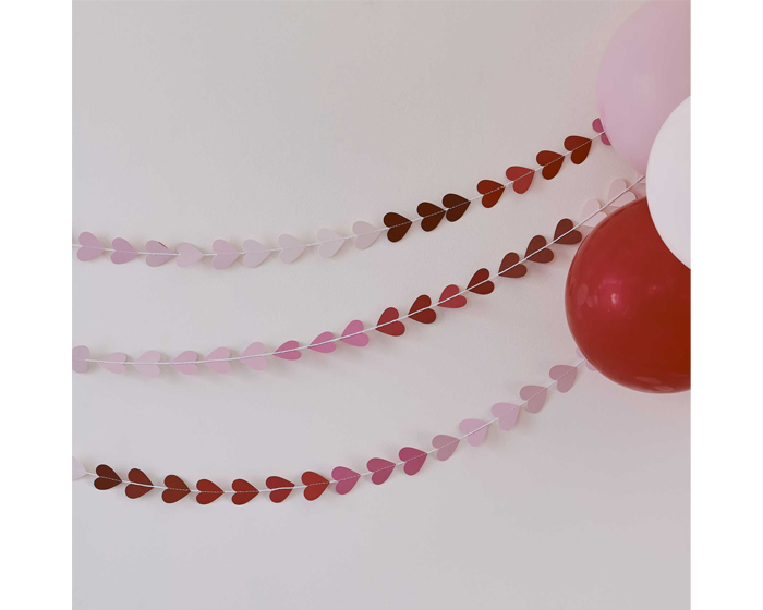 Slinger Ombre Hartjes Valentijn Ginger Ray (5m) afbeelding