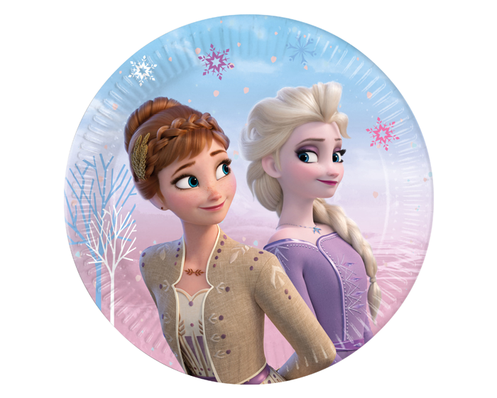 Bordjes - Frozen 2 - 20cm - 8 stuks afbeelding