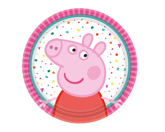 Borden Peppa Pig Confetti 18cm (8st) afbeelding