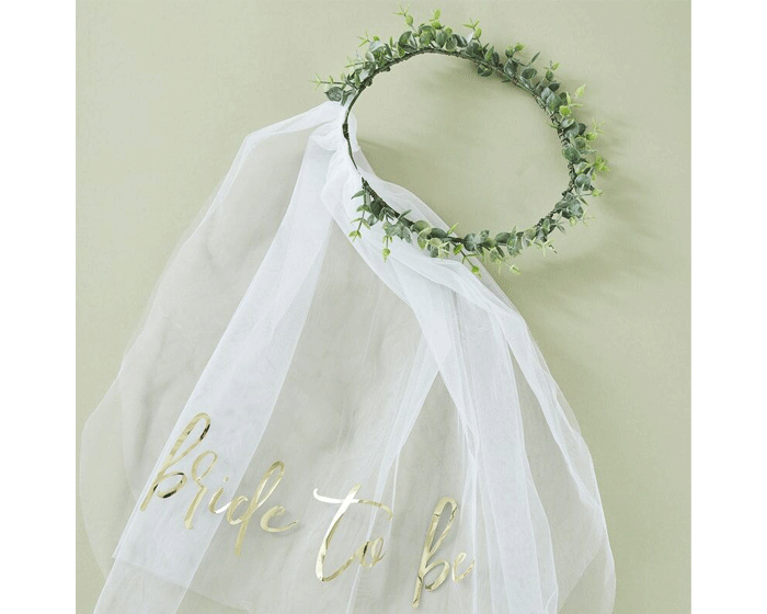 * Sluier Bride To Be Botanical Ginger Ray afbeelding