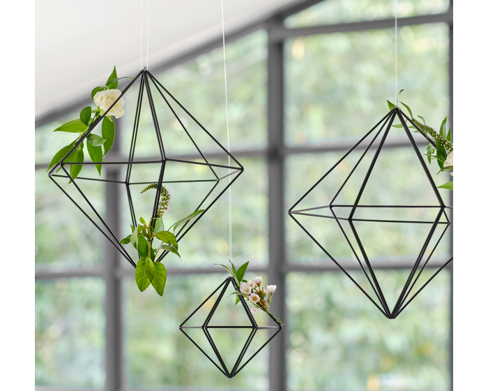 Hangdecoratie XL Geo Metal Zwart Ginger Ray afbeelding