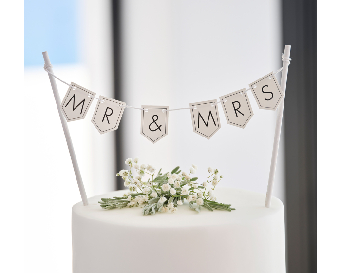 Taarttopper Mr&Mrs Aanpasbaar Ginger Ray afbeelding