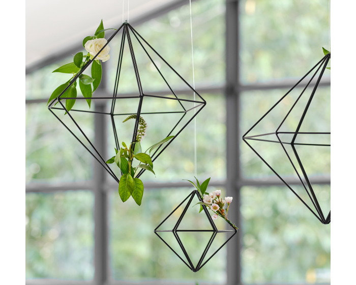 Hangdecoratie Klein Geo Metal Zwart Ginger Ray afbeelding