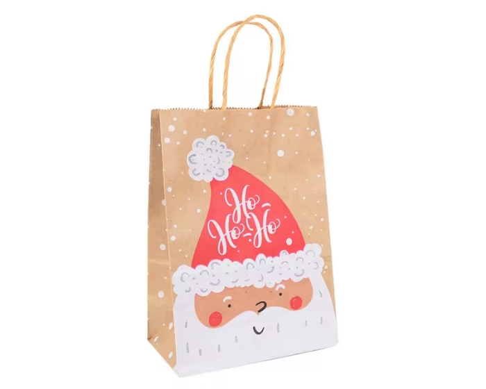 Cadeautasjes Kerstman Ho-Ho-Ho (6st) afbeelding